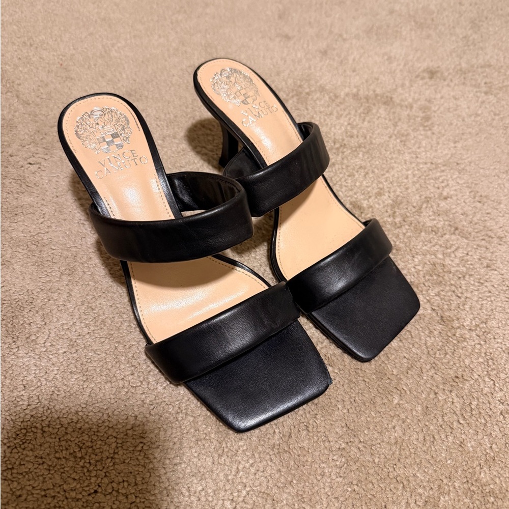 Vince Camuto Black Women's Heel Sandals
